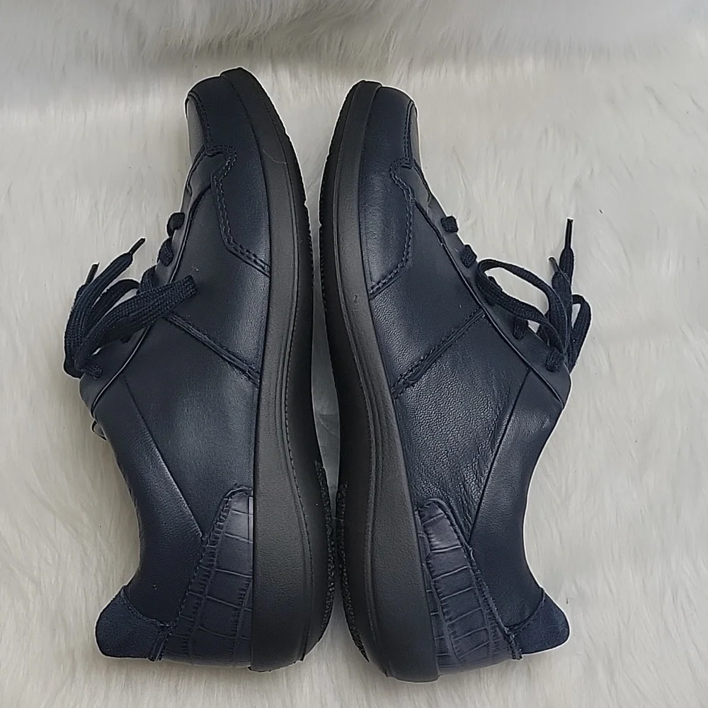 HOTTER Fearne II Otholite Navy Blue Lace Up Comfort Casual Sneaker Shoes 8.5 NEW